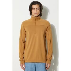 Fjallraven Men’s Abisko Lite Fleece Half Zip Jacket Yellow Tan Large Lightweight